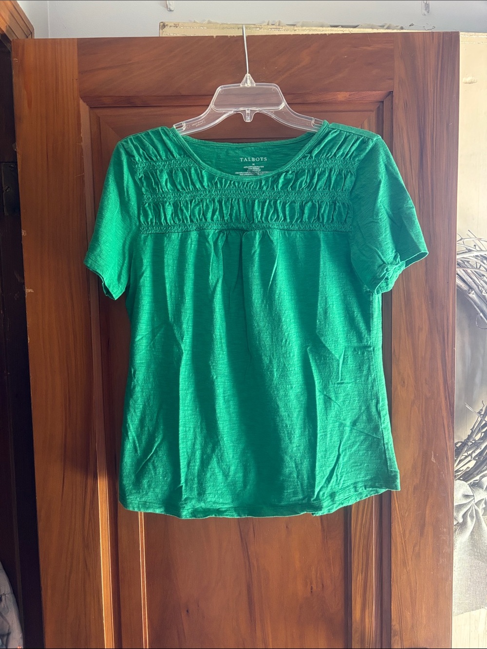 Talbots smocked tee!